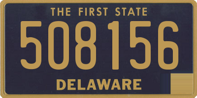 DE license plate 508156