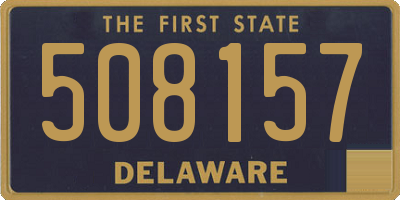 DE license plate 508157