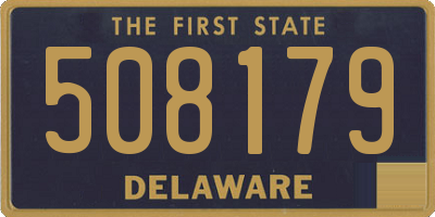 DE license plate 508179