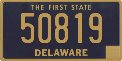 DE license plate 50819