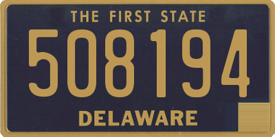 DE license plate 508194