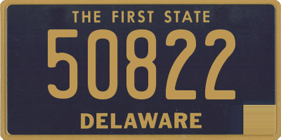 DE license plate 50822