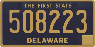 DE license plate 508223