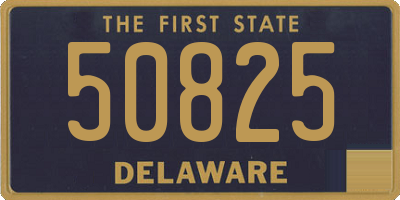 DE license plate 50825