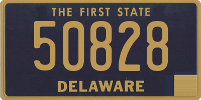 DE license plate 50828