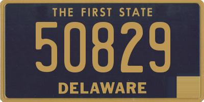 DE license plate 50829