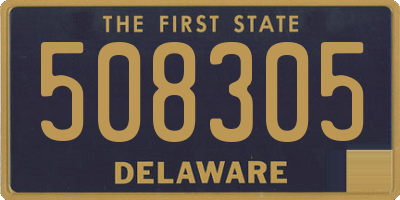 DE license plate 508305