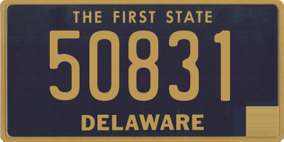 DE license plate 50831