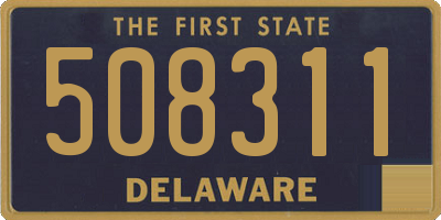 DE license plate 508311