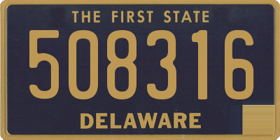 DE license plate 508316