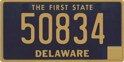 DE license plate 50834