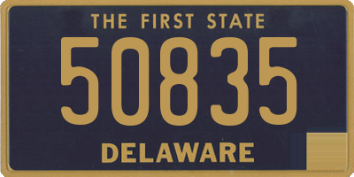 DE license plate 50835