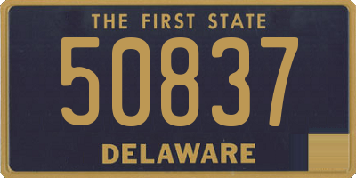 DE license plate 50837