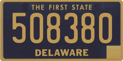 DE license plate 508380