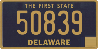 DE license plate 50839