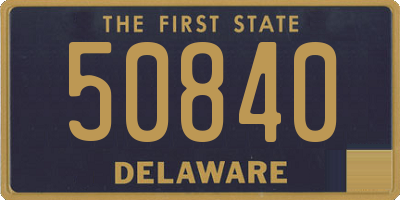 DE license plate 50840