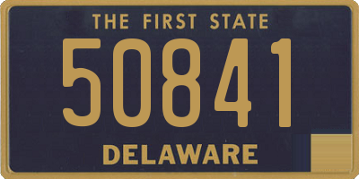 DE license plate 50841