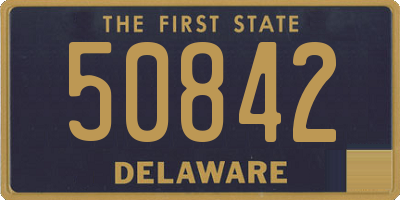 DE license plate 50842