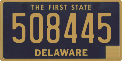 DE license plate 508445