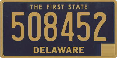 DE license plate 508452