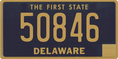 DE license plate 50846