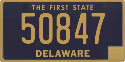 DE license plate 50847