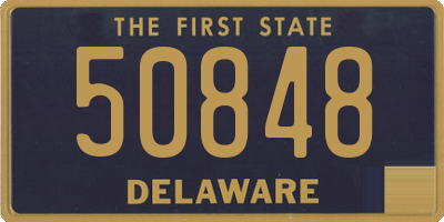 DE license plate 50848