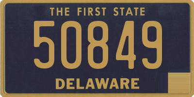 DE license plate 50849