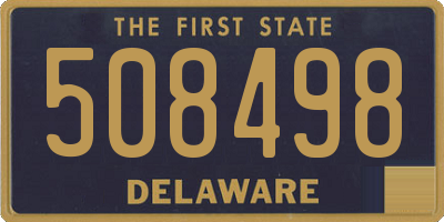 DE license plate 508498
