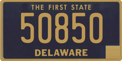 DE license plate 50850