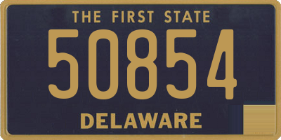 DE license plate 50854