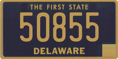 DE license plate 50855
