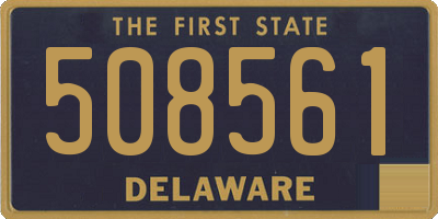 DE license plate 508561