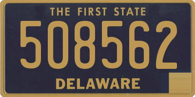 DE license plate 508562
