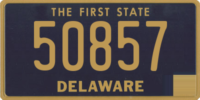 DE license plate 50857