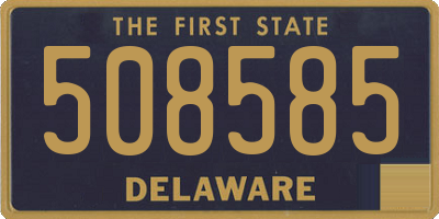 DE license plate 508585