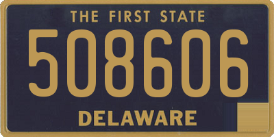 DE license plate 508606