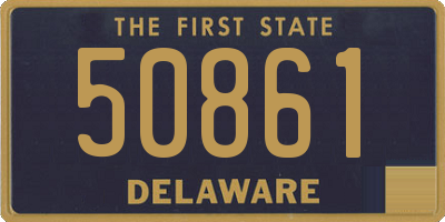 DE license plate 50861