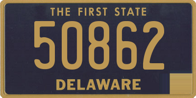 DE license plate 50862