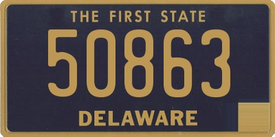 DE license plate 50863