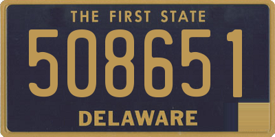 DE license plate 508651