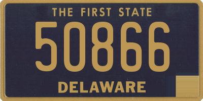 DE license plate 50866