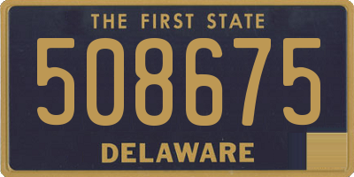 DE license plate 508675