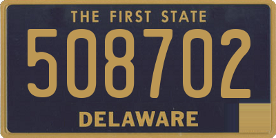DE license plate 508702