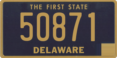 DE license plate 50871