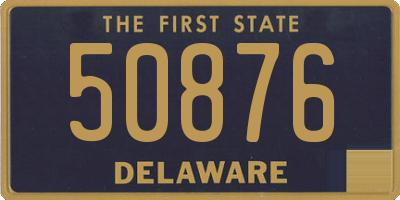 DE license plate 50876