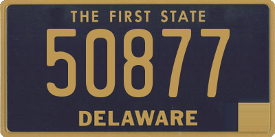 DE license plate 50877