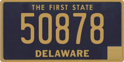 DE license plate 50878