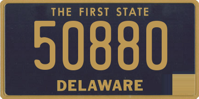 DE license plate 50880