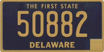 DE license plate 50882